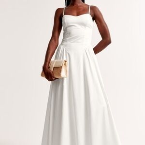 Abercrombie & Fitch White Maxi Dress